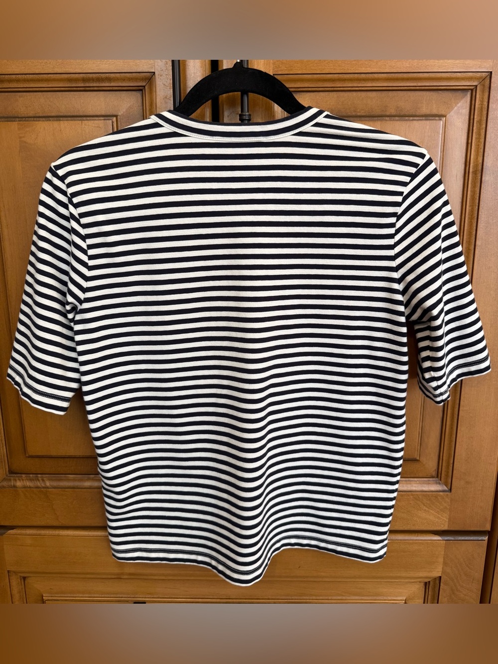 Frame Navy & White Striped Tee - Picture 3 of 9